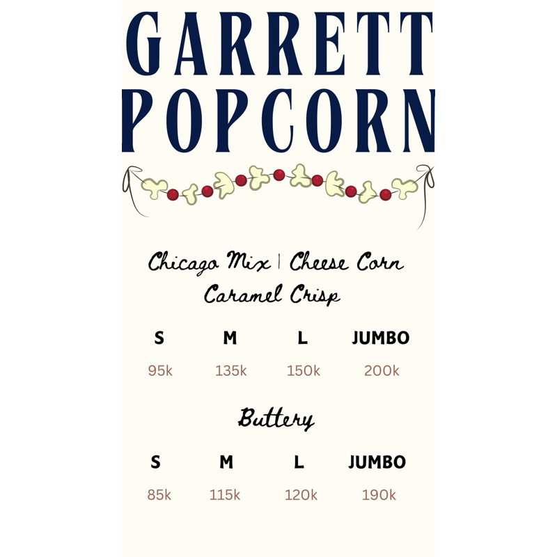 

JASTIP GARRETT POPCORN I