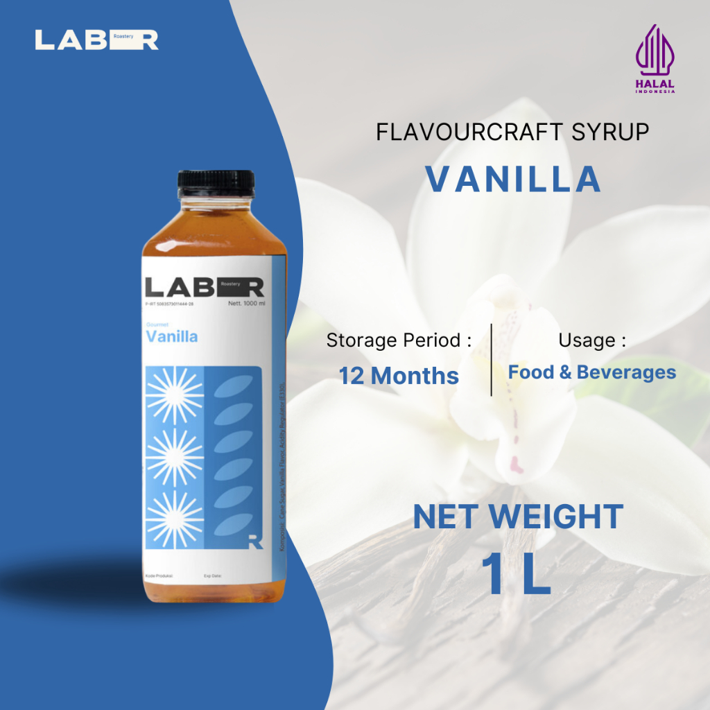 

LABR Syrup Vanilla - Sirup Vanilla 1000 ml