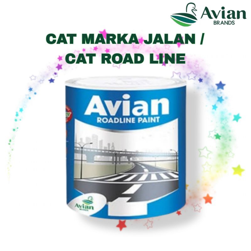 CAT BETON AVIAN ROADLINE PAINT 1KG / CAT ASPAL AVIAN ROADLINE 1 KG /CAT ROAD LINE AVIAN VARIAN WARNA