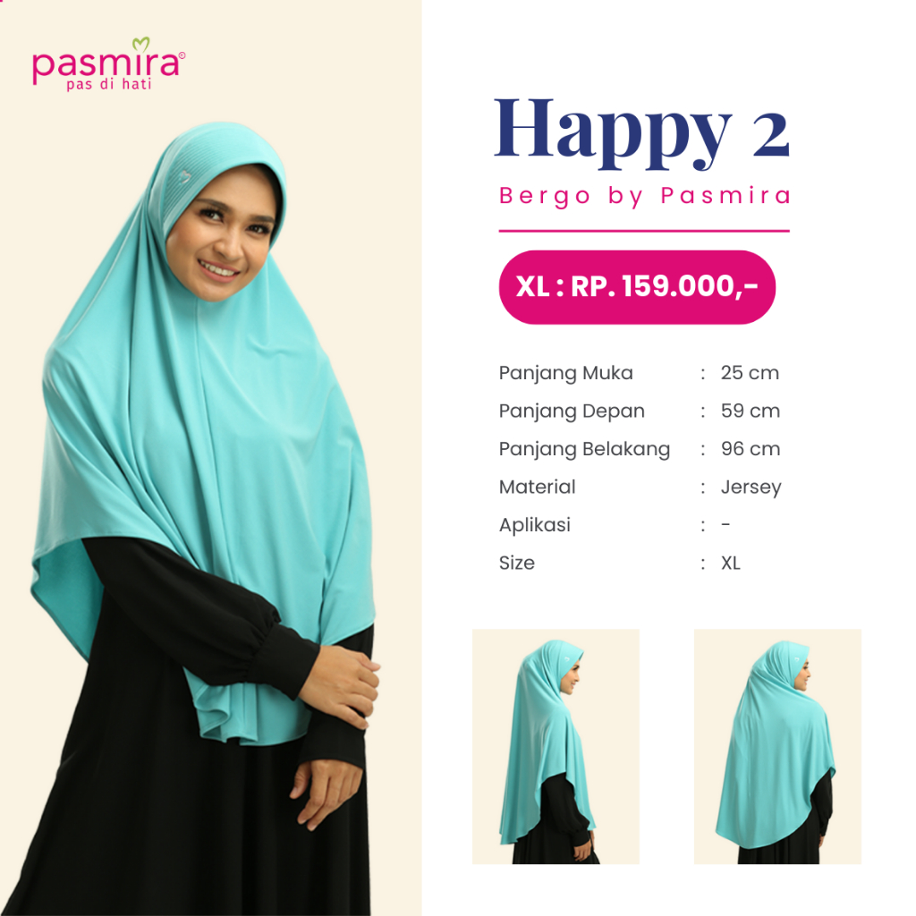 READY JILBAB PASMIRA HAPPY 2 SIZE XL TERBARU