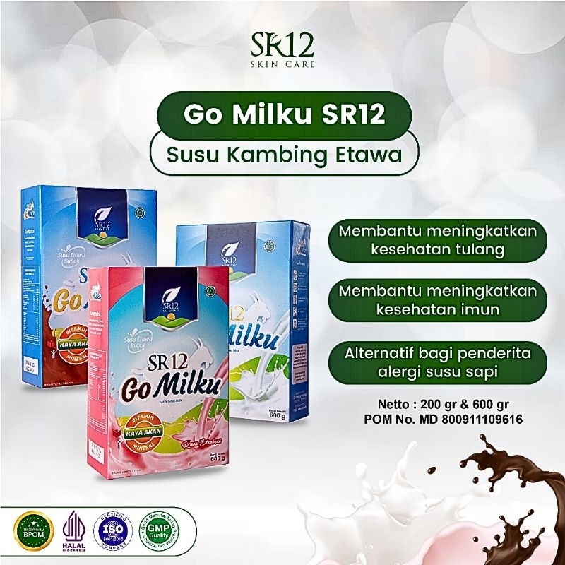 

GoMilku SR12 / Susu Kambing Etawa 600gr / Menyehatkan Lambung / Asi Booster / Promil / Menjaga Kesehatan Tulang dan Sendi / Memperkuat Metabolisme Tubuh / Penggemuk Badan / Kecerdasan Otak Anak / Susu Diabetes Jantung Struk Asam Urat Reumatik Pegal Linu