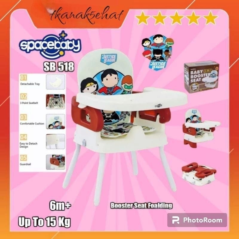 Booster Space Baby / Kursi Makan Bayi Spacebaby