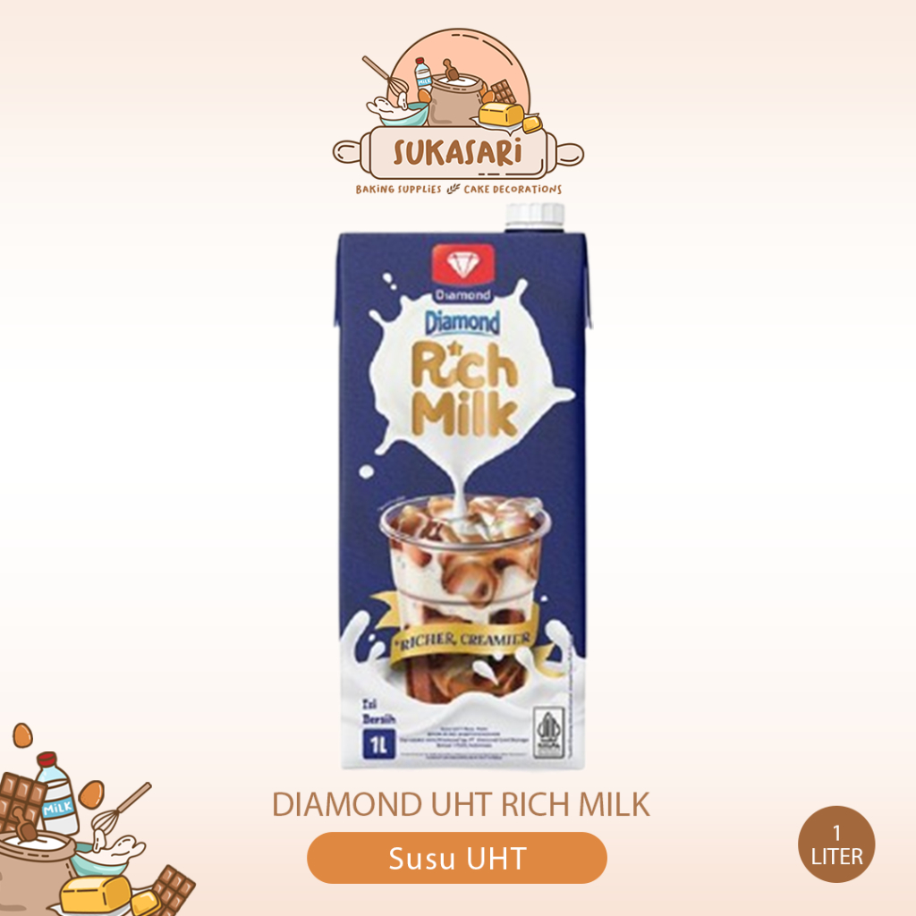 

Diamond UHT Rich Milk 1lt Susu UHT 100ml Creamier
