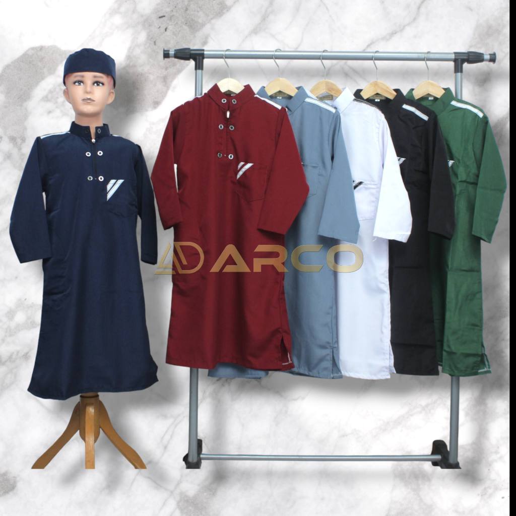 Koko Jubah Gamis Anak Premium Lengan Panjang