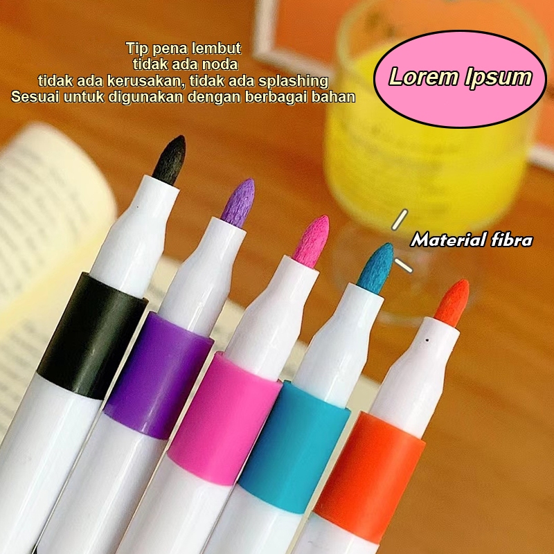 

Pen Marking Akrilik Set 12/24/60/80 Color Lukisan DIY Painting Color Marking Pen Art Painting