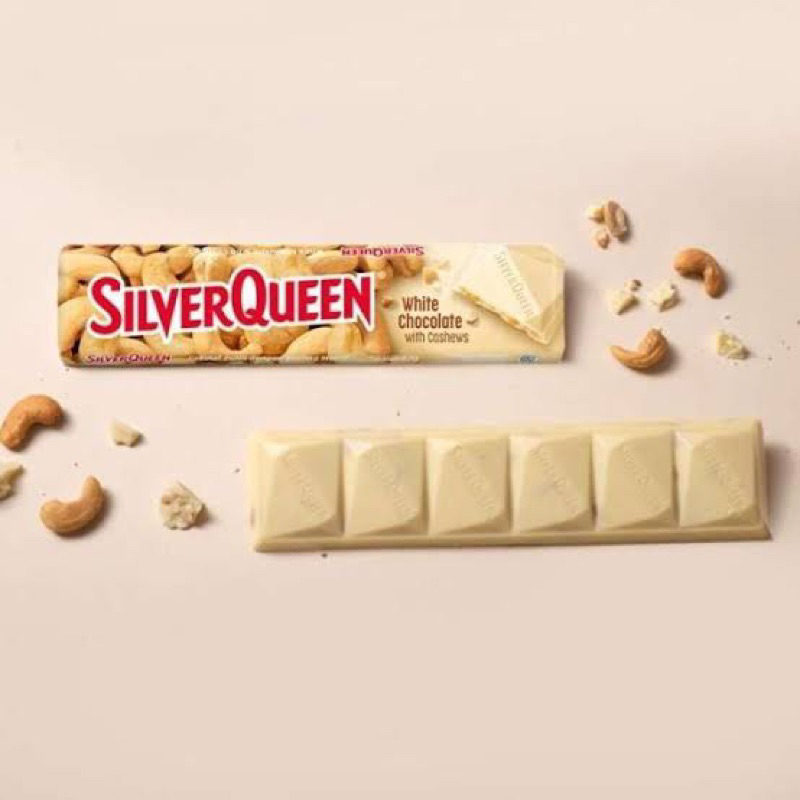 

silverqueen white chocolate cashew 58g - silver queen white chocolate