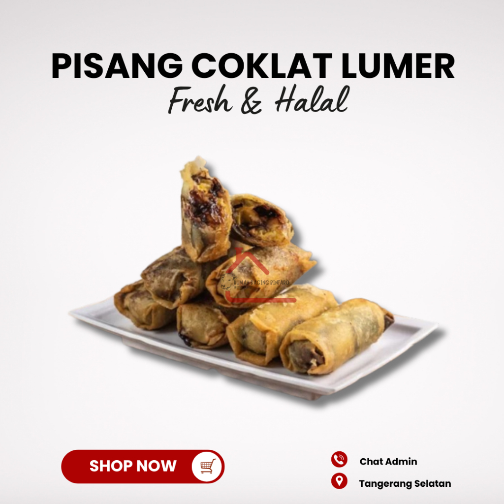 

Piscok Pisang Coklat Lumer isi 6 pcs Tangerang Selatan