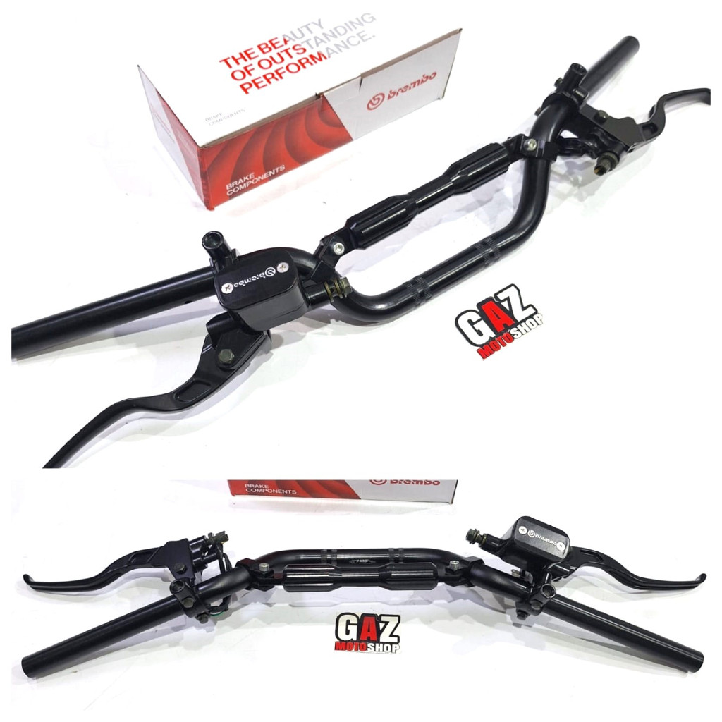 Stang Stir Medium Black Set Master Rem Brembo Full Black Universal Stang Alumunium CB150R Handle Mas