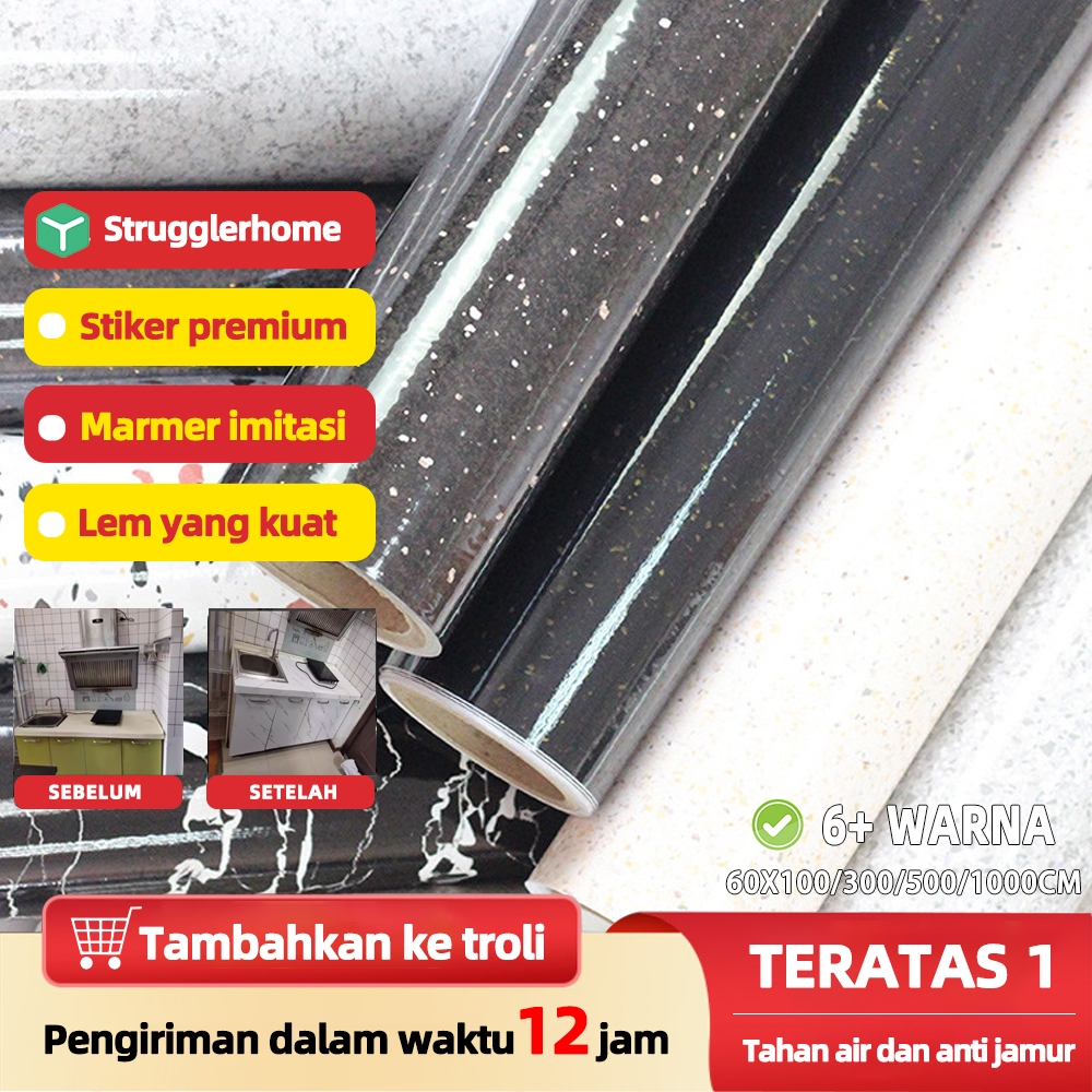 【strugglerhome】stiker dingding dapur anti minyak stiker wallpaper dapur walpeper dapur anti minyak d