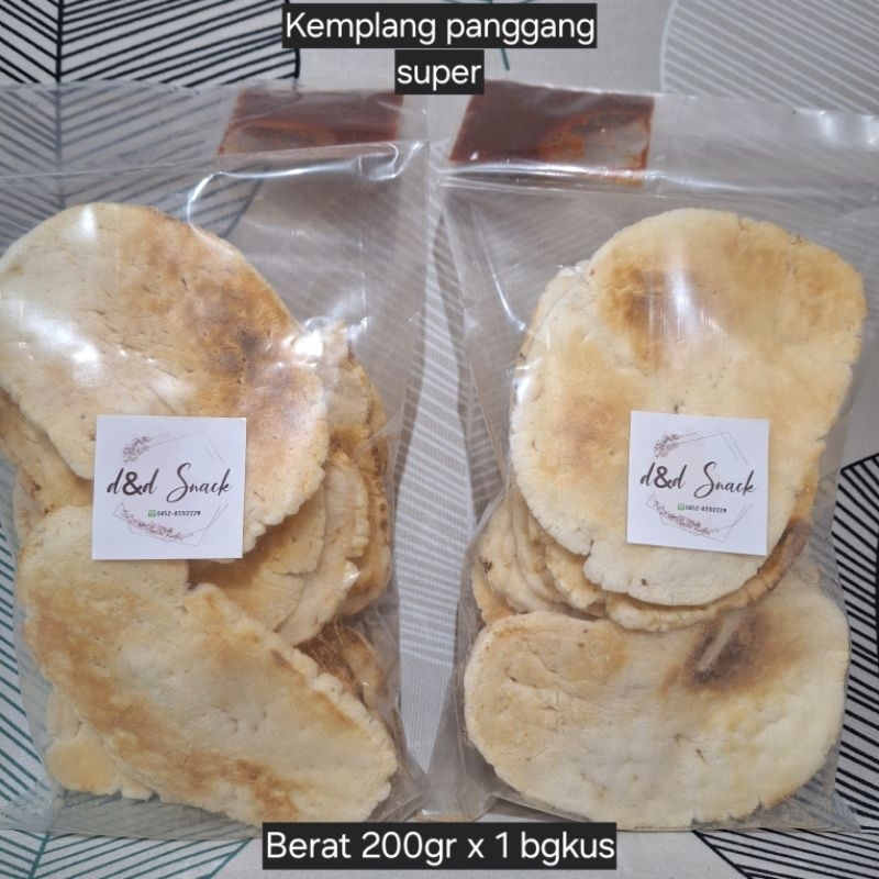 

Kemplang panggang super asli palembang. Kemplang ikan tenggiri. Berat 200gr