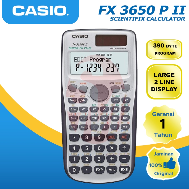 

KALKULATOR CASIO FX 3650PII