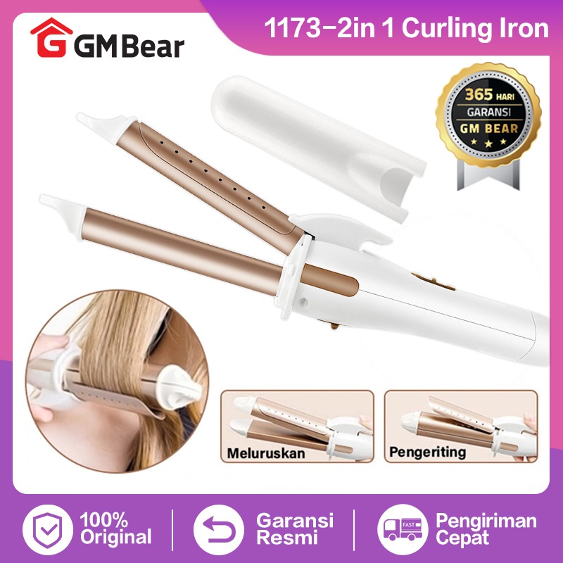 GM Bear Catokan Rambut (2 in 1) 1173 - Hair Straightener Catokan Rambut Curly