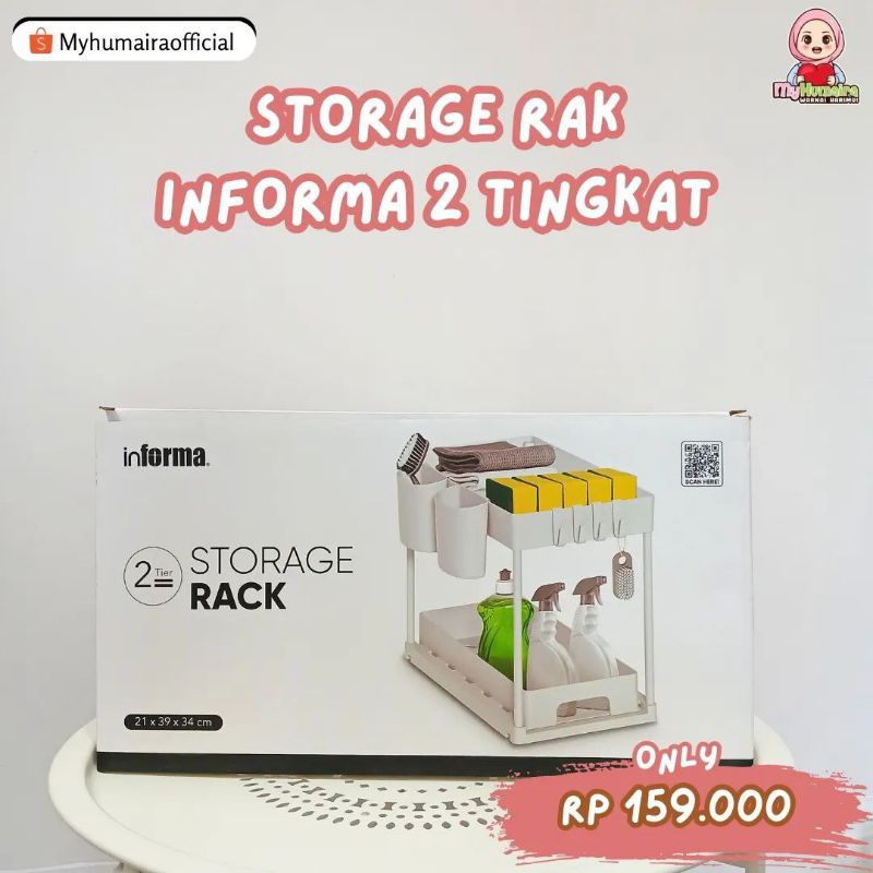 [TENGGARONG] STORAGE RAK INFORMA 2 TINGKAT