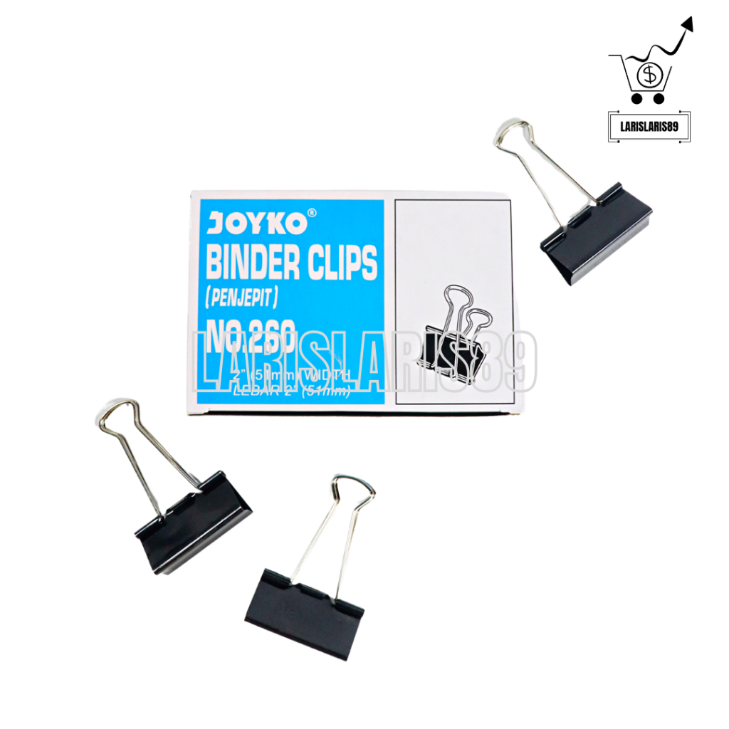 

Binder Clip No. 260 Joyko - Klip Penjepit Kertas [PER BOX isi 12 PCS]