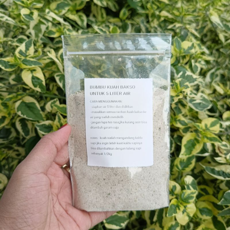 

Paket racikan kuah bakso simple untuk ukuran 5 liter air