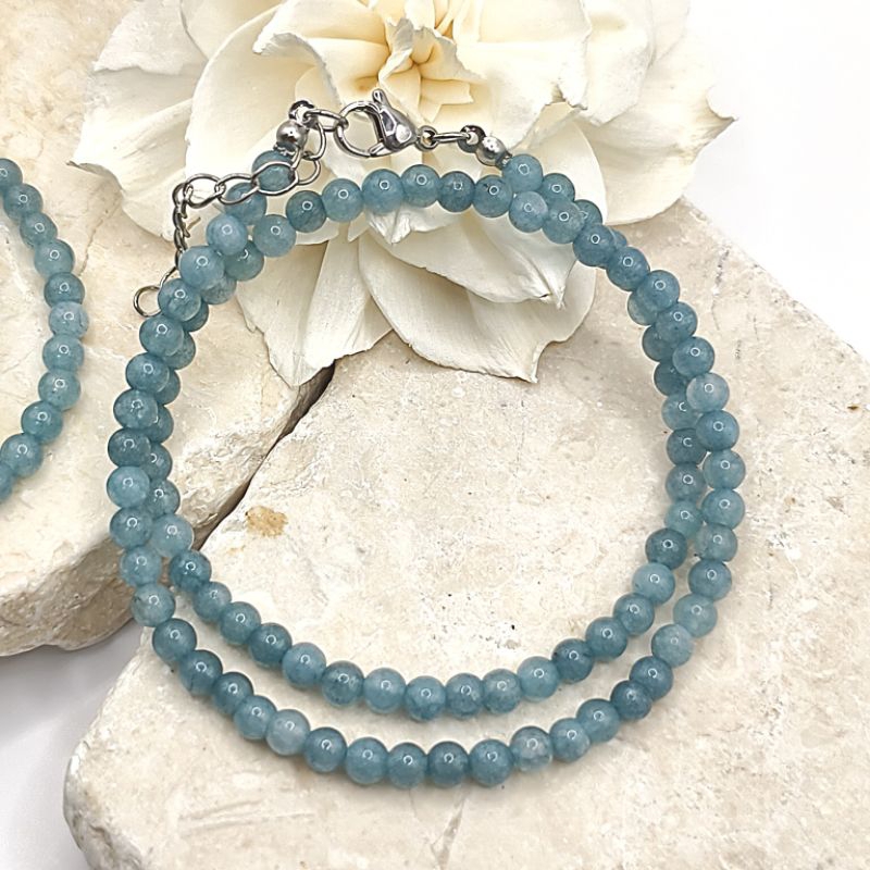 RENJANA - Kalung Batu Alam - Necklace - Aquamarine