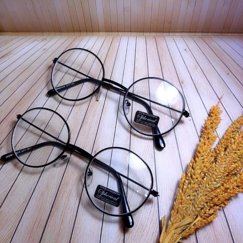 Kacamata Minus Bulat / Minus Boboho Untuk Pria dan Wanita