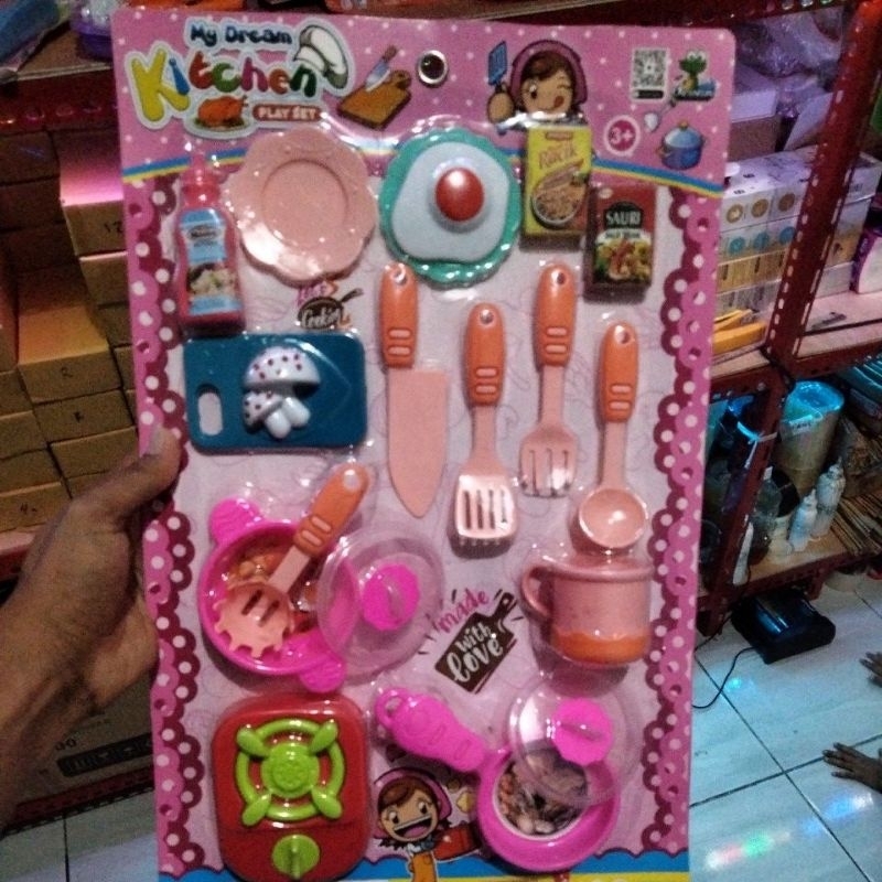 mainan masakan anak / dapur set anak / lengkap