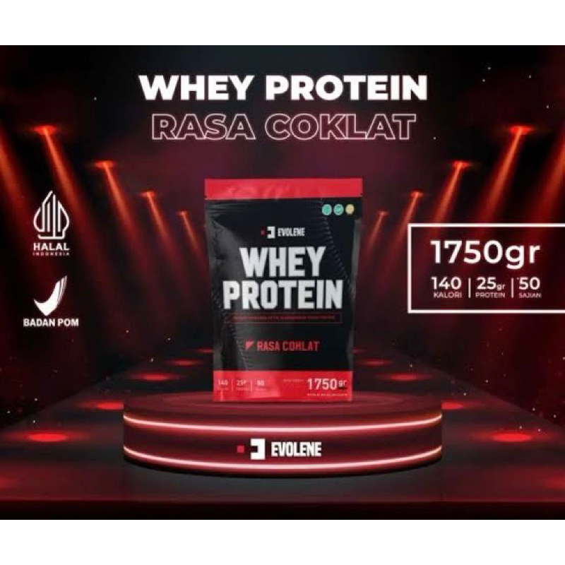 EvoWhey Evolene Whey Protein Sachet Rasa Cokelat - Suplemen Fitness  - Suplemen Workout