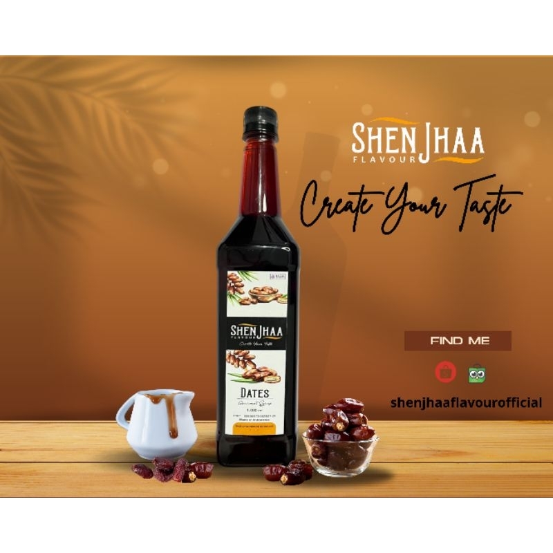 

SHENJHAA Flavour Syrup 1000 ml - DATES