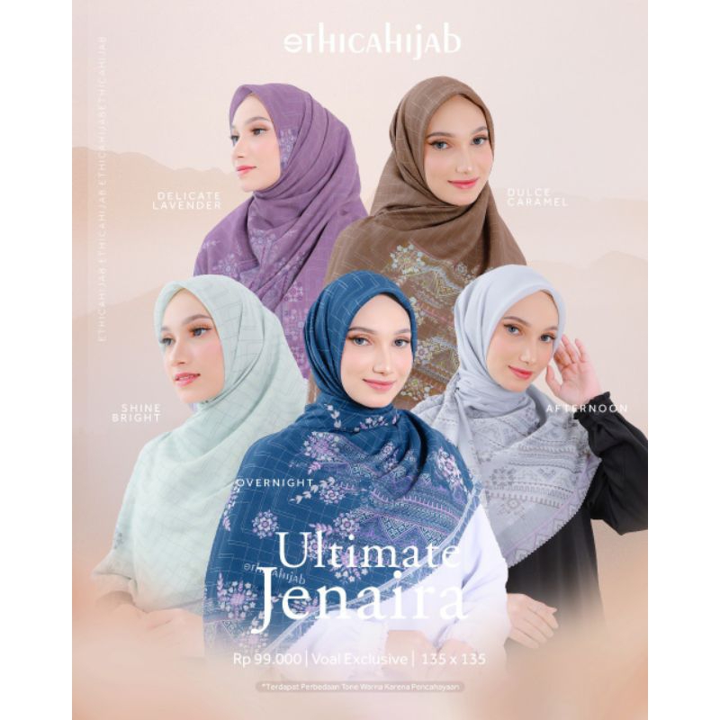 ETHICA HIJAB ULTIMATE JENAIRA SEGI EMPAT SYARI TERLARIS ORIGINAL