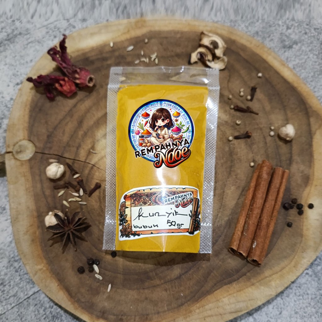 

Kunir Kunyit Bubuk Murni / Ground Turmeric Powder 50gr 100gr REMPAHNYA NDOE 100% Rempah Berkualitas