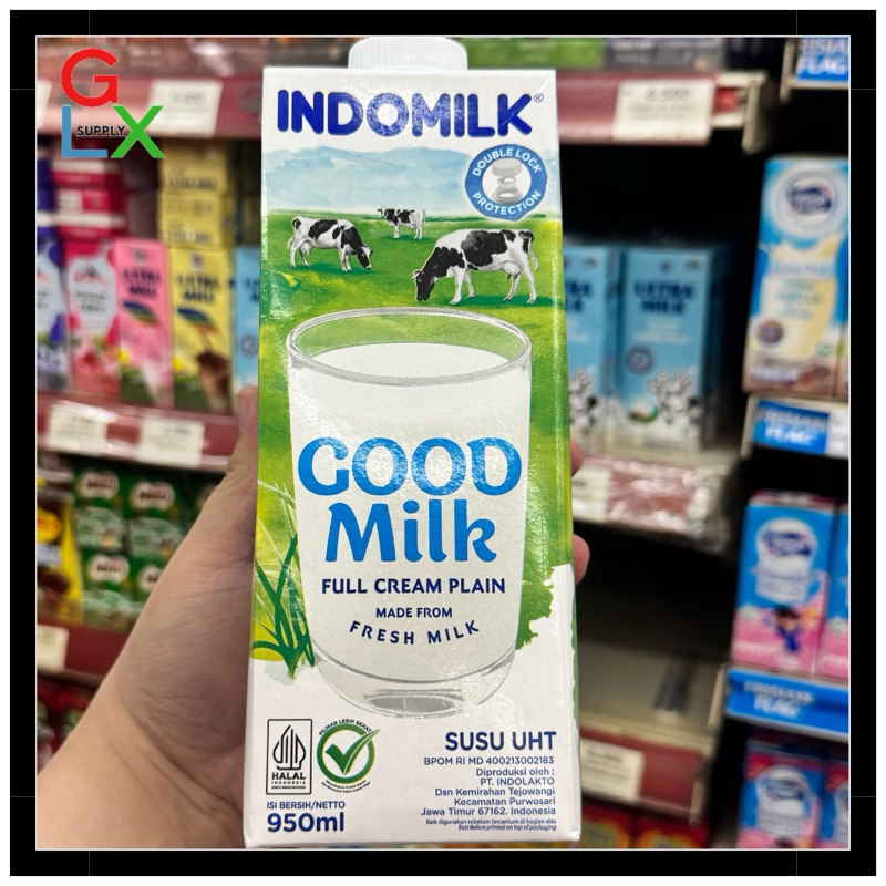 

GLX SUPPLY | INDOMILK GOOD MILK SUSU UHT FULL CREAM 950ml