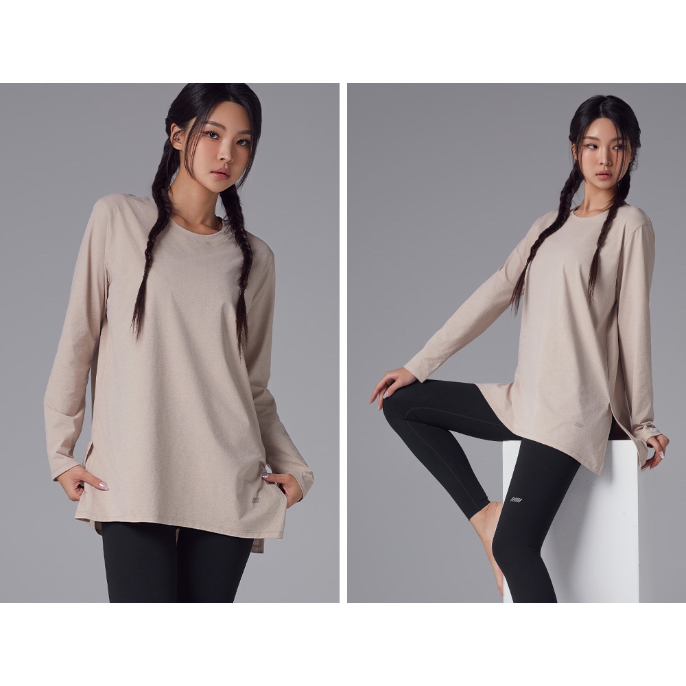 [Minnetica] STL Fresh Light Air Overfit Longsleeve / Atasan Lengan Panjang STL