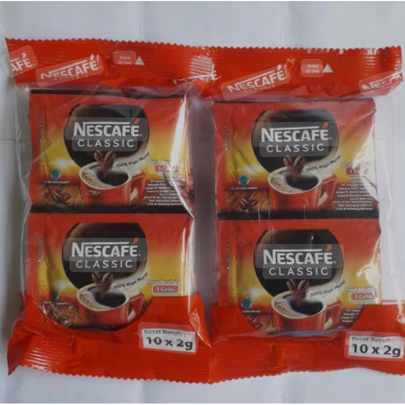 

Nescafe classic sachet 60 pcs / pack