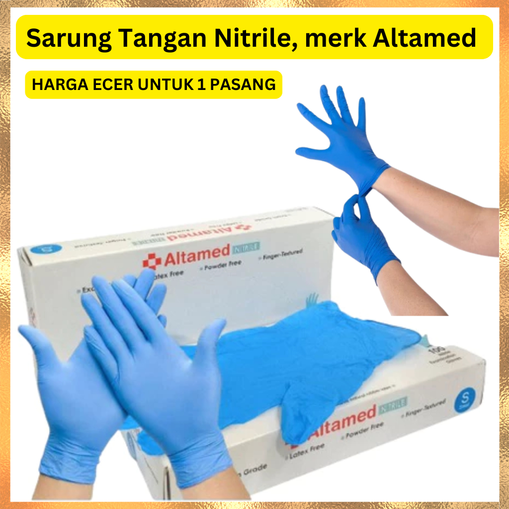 Sarung Tangan Nitrile Altamed / Handscoon Nitrile Gloves Altamed