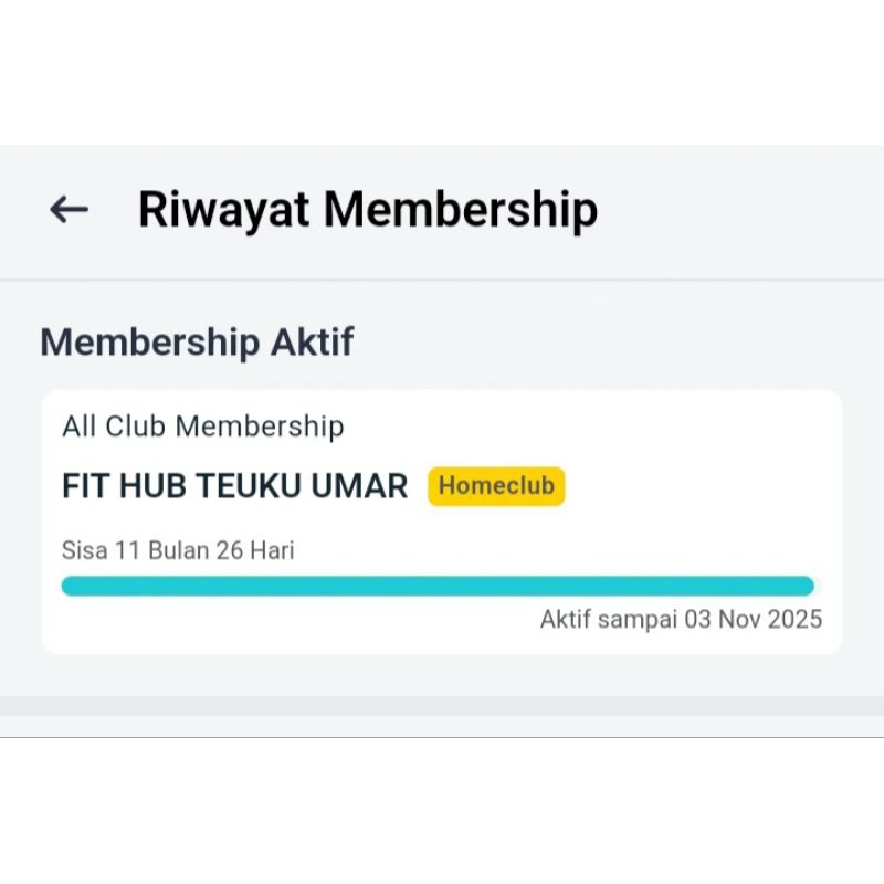 Fithub member 12 bulan + 16 kali PT