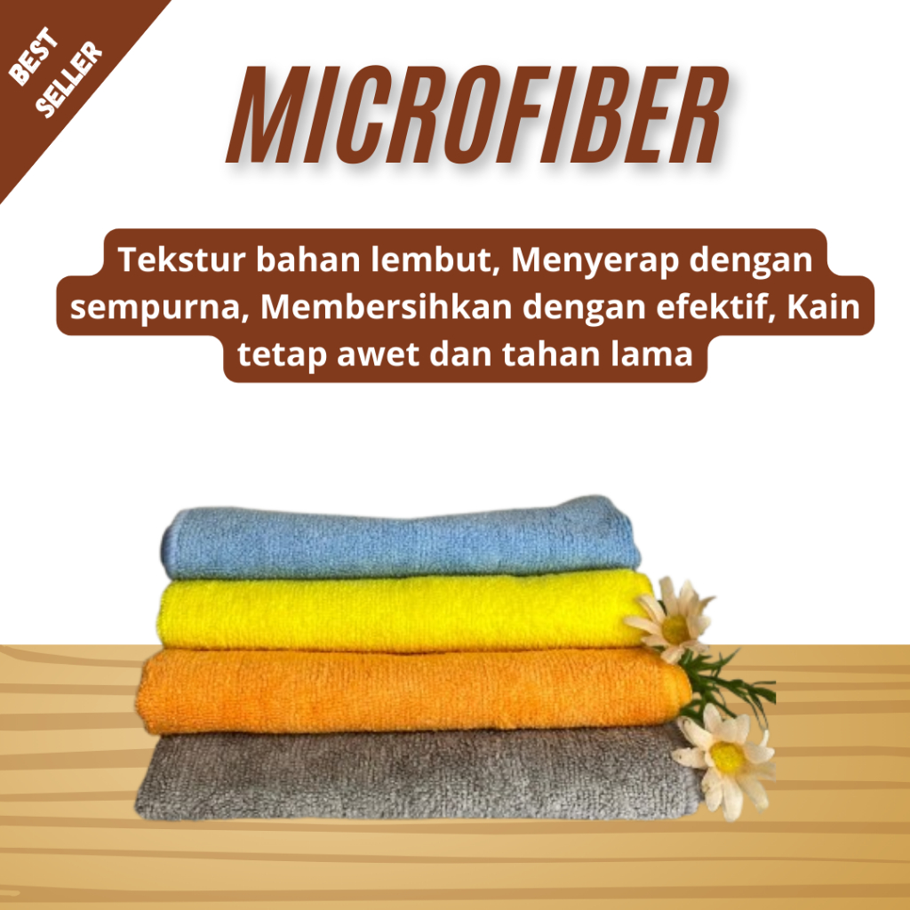 Kain Lap Microfiber Serbaguna - Bisa Digunakan untuk Tas, Sepatu, Dompet, dan Jaket