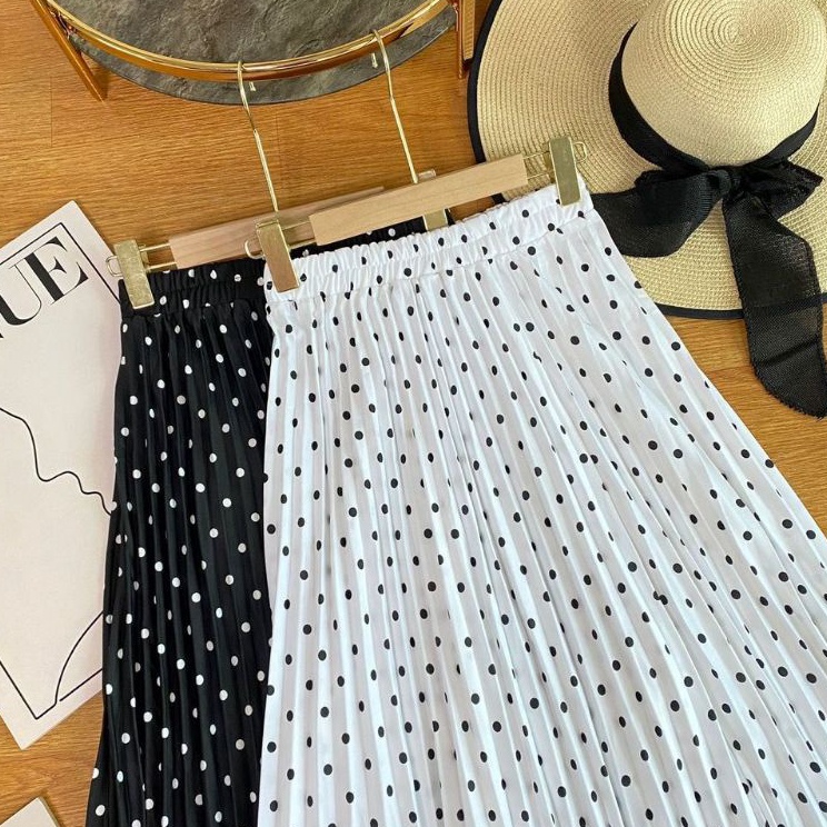 ROK POLKADOT ROK PLISKET POLKADOT ROK PLISKET MOTIF POLKADOT ROK POLKA ROK POLKADOT ROK POLKA TEBAL 