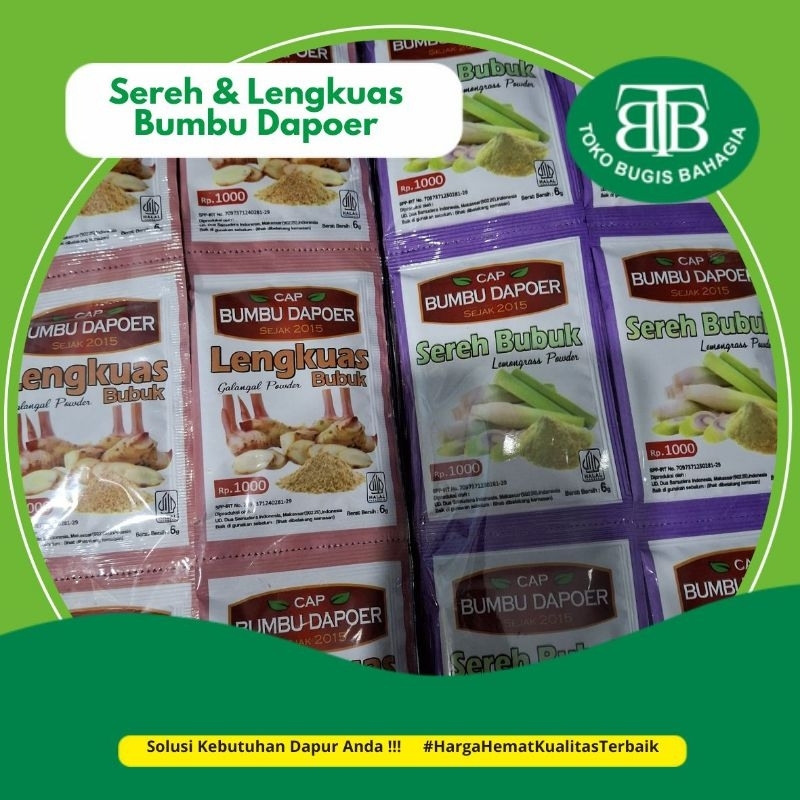 

Serai & Lengkuas Bubuk Bumbu Dapoer , Pasar Online Murah Makassar