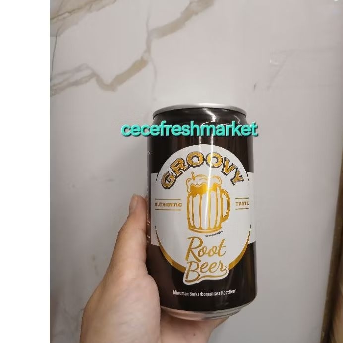 

Jual Root beer Groovy can minuman berkarbonasi pack 330 ml