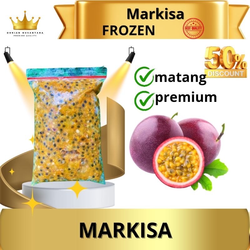 MARKISA FROZEN/ BUAH MARKISA BEKU/ BUAH BEKU MARKISA 1KG KEMASAN 1KG