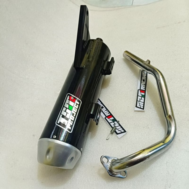 Knalpot STANDAR Copy TSM Ngebas Adem Beat Fi/Beat PGM fi/Mio Sporty/Scoopy/Aerox