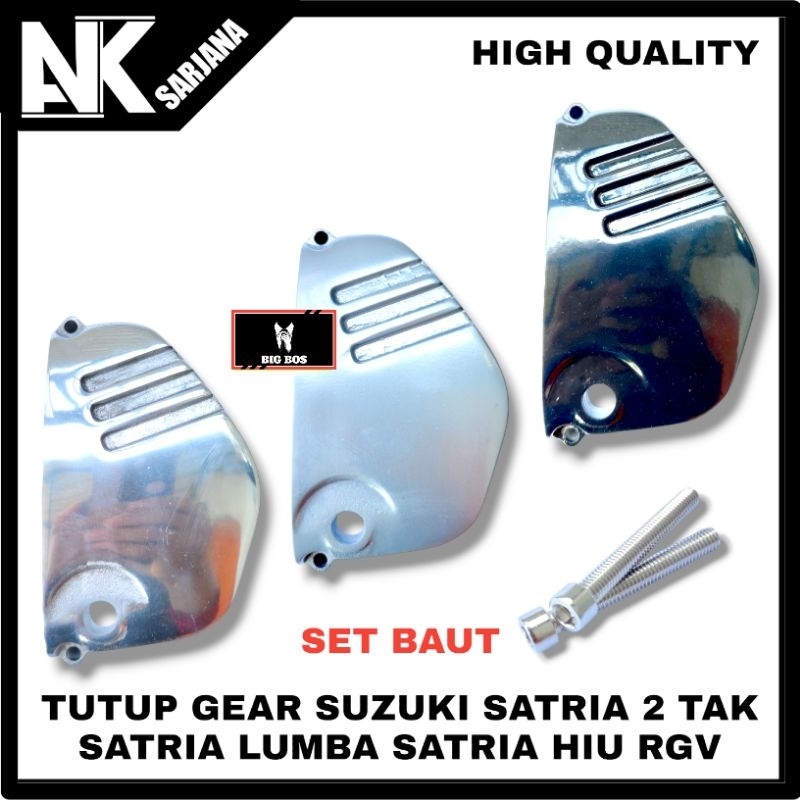 COVER TUTUP GEAR GER GIR DEPAN SUZUKI SATRIA 2 TAK SATRIA LUMBA SATRIA HIU RGV