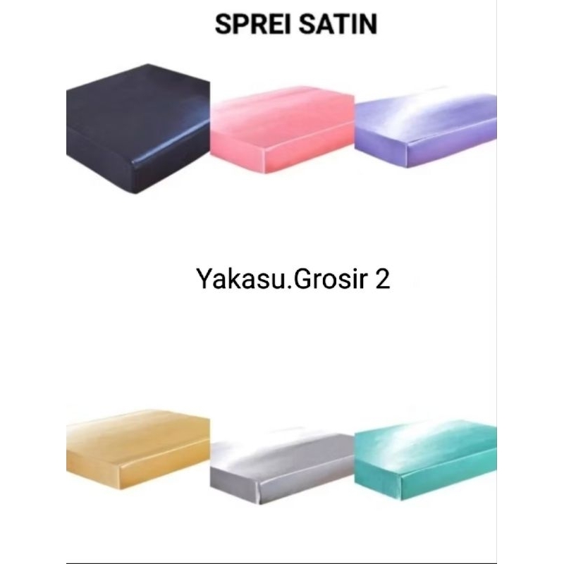 Sprei Satin Velvet/Sprei anti geser (Hanya Sprei Saja)