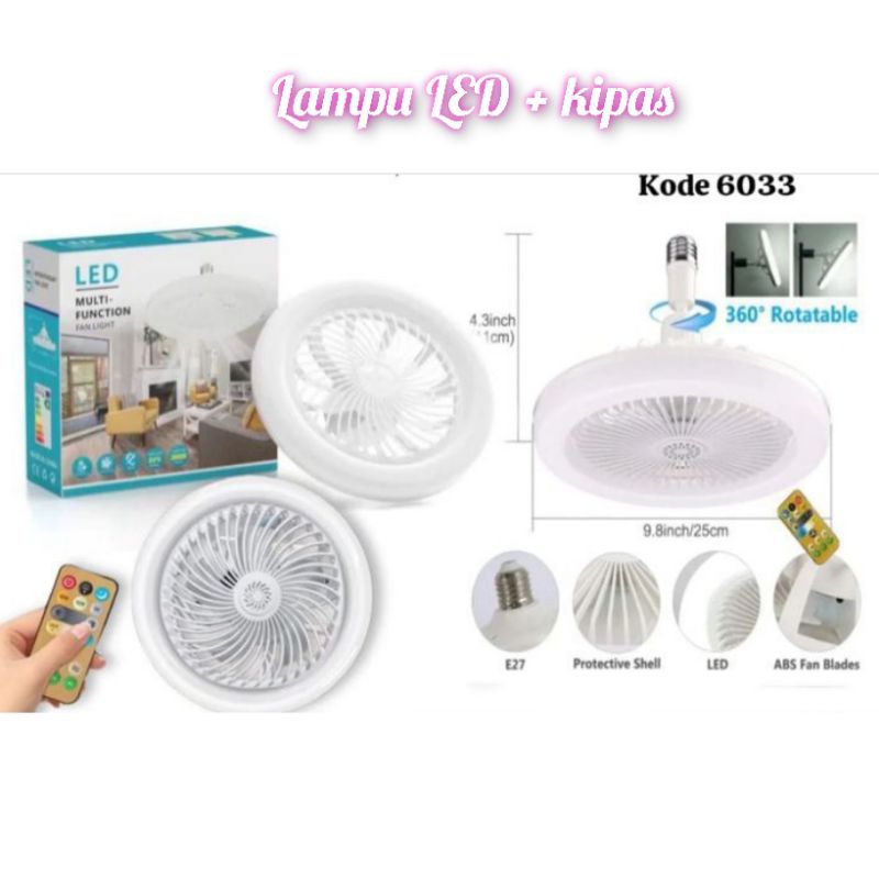 lampu led + kipas