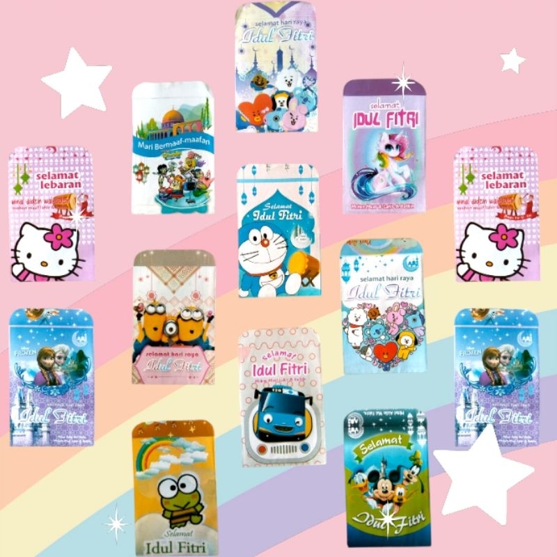 

Amplop Angpao Lebaran KARTUN ISLAMI (isi 10 pcs)