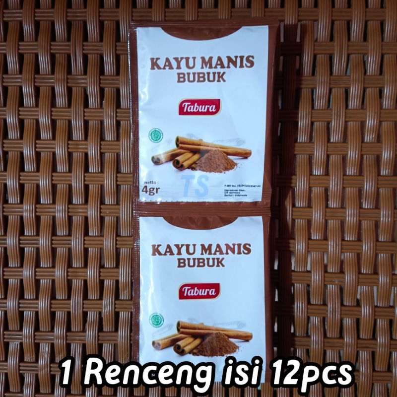

Kayu Manis Tabura. 1 Renceng isi 12 pcs