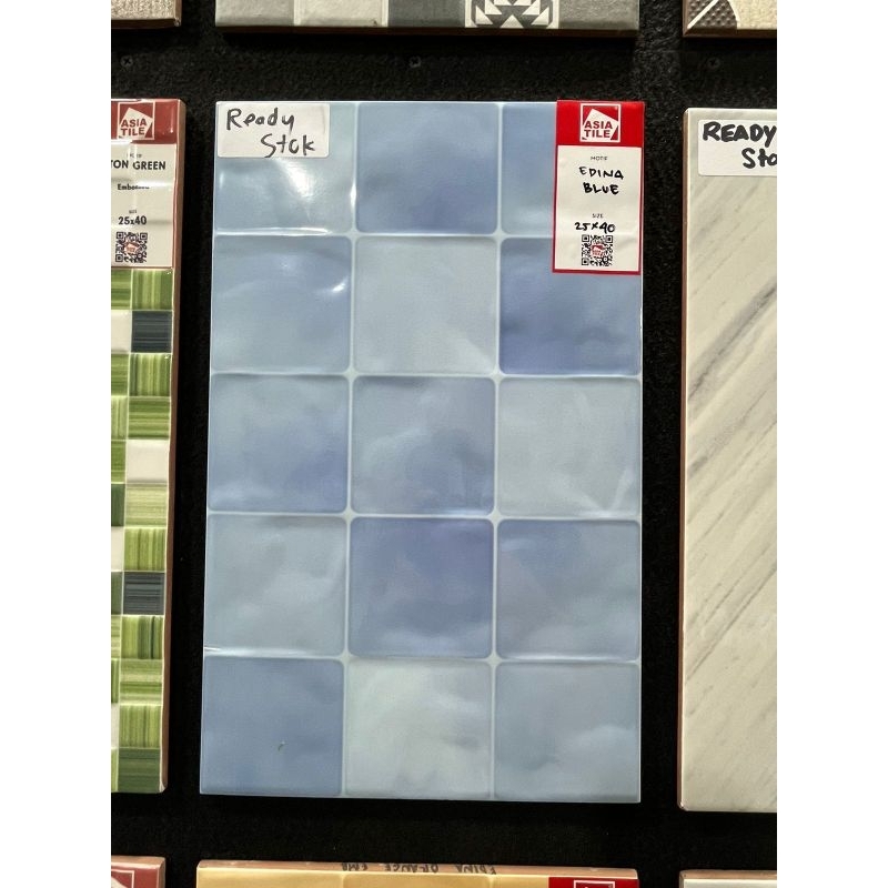keramik asia tile 25x40 Edina Blue