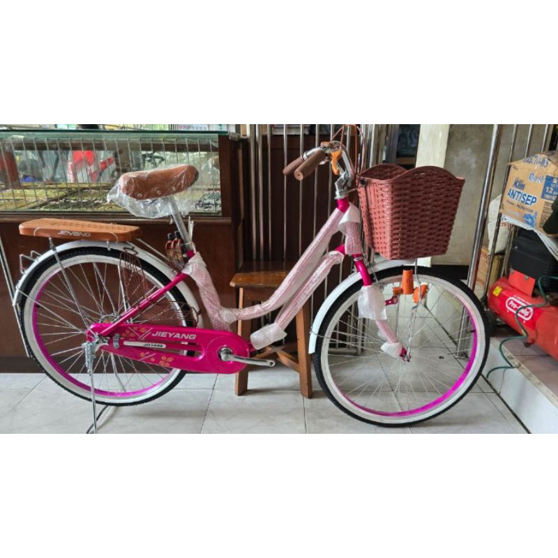 Sepeda Anak Mini Jieyang Ukuran 20/24/26 Inch Model Baru Ada Keranjang
