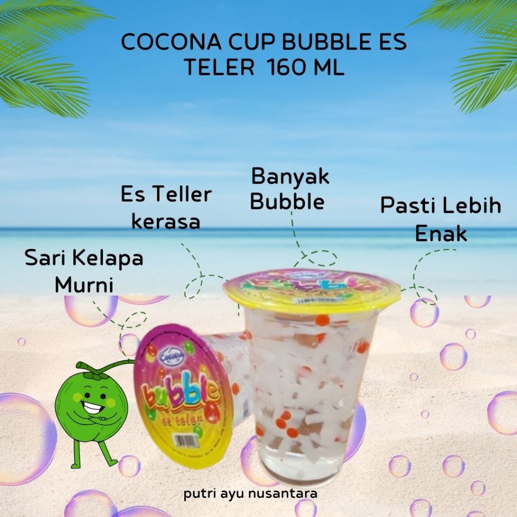 

COCONA 1 Dos Cocona CUP ALL Variant Cocona Bubble Es Teler 160 Ml / Jelly DrinkRASA : Sarang Burung 200Ml Jellyco Bluberry 180Ml Jellyco Guava 180Ml Jellyco Jeruk 160Ml Lychee 160Ml Coco Pandan 160Ml Bubble Es Teler 160Ml Cincau Madu 135Ml