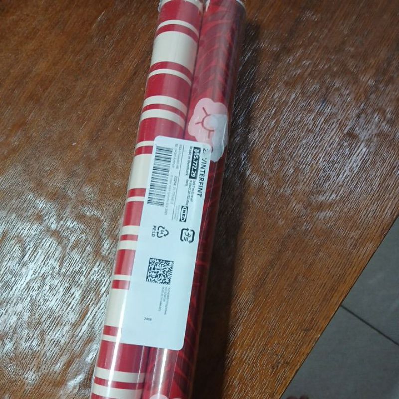 

Vinter ikea kertas kado merah cerah 2rol x 0.7meter