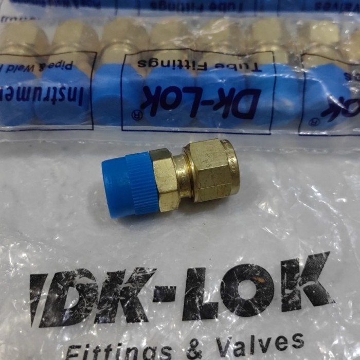 Male Con 3/8" OD x 1/2" MNPT DK-LOK BRASS