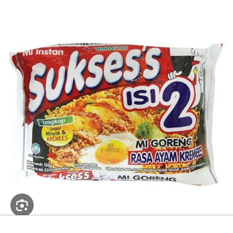 

Mie suksess isi 2 ayam kremes