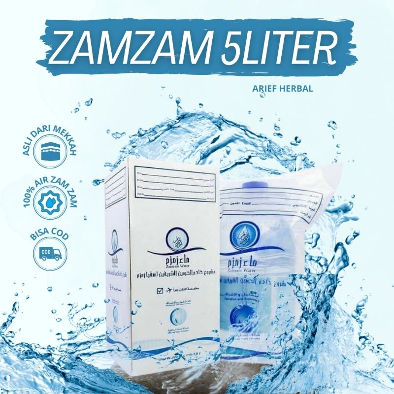 

Air Zam Zam 5 Liter Gift From Umrah dan haji 100% Original Produk