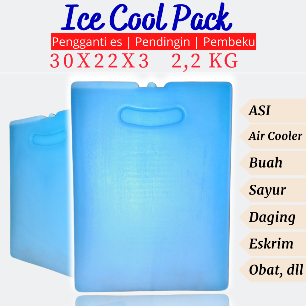 ICE PACK BESAR JUMBO 30X22 - ICE PACK PENDINGIN MAKANAN BEKU - ICE PACK PENDINGIN ES MURAH